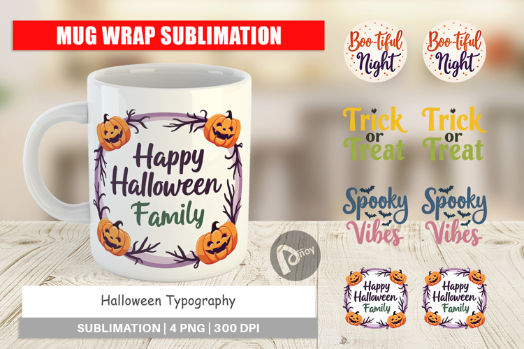 Mug Wrap Halloween Quotes