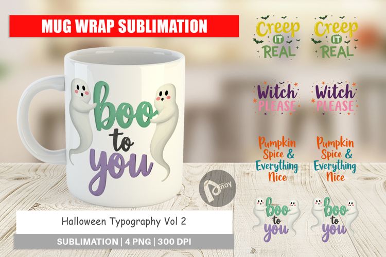 Mug Wrap Halloween Quotes