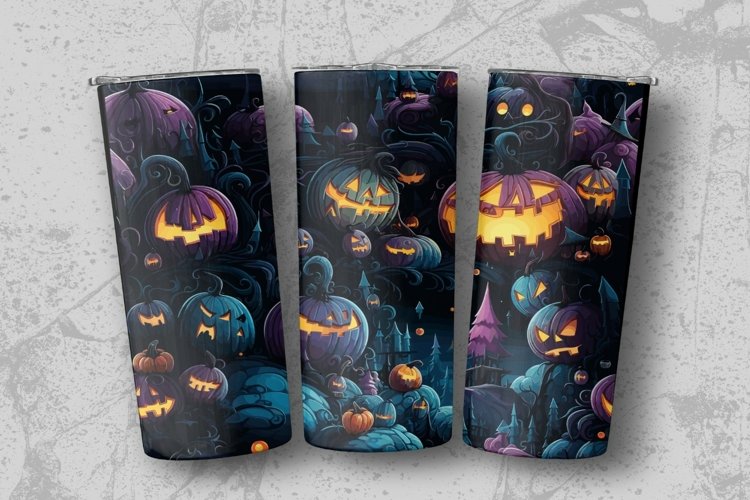 Halloween Tumbler Sublimation Wrap