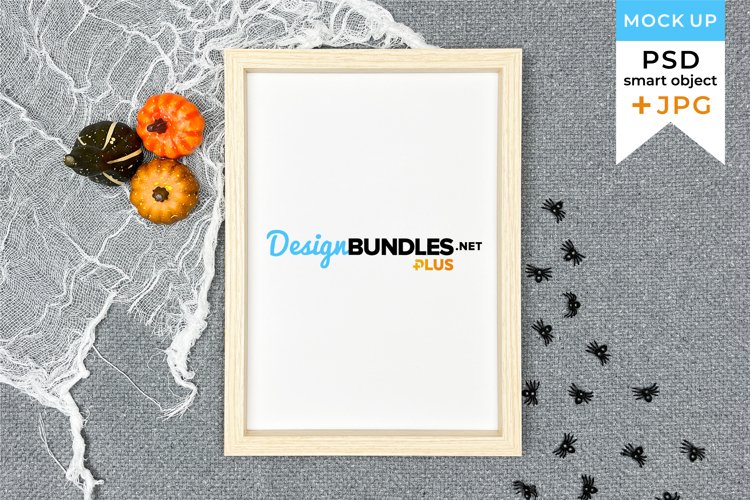 Vertical frame mockup Halloween | Halloween SVG mockup