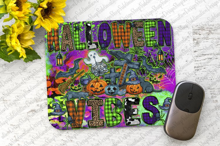 Halloween Mouse Pad Sublimation - Halloween Vibes PNG