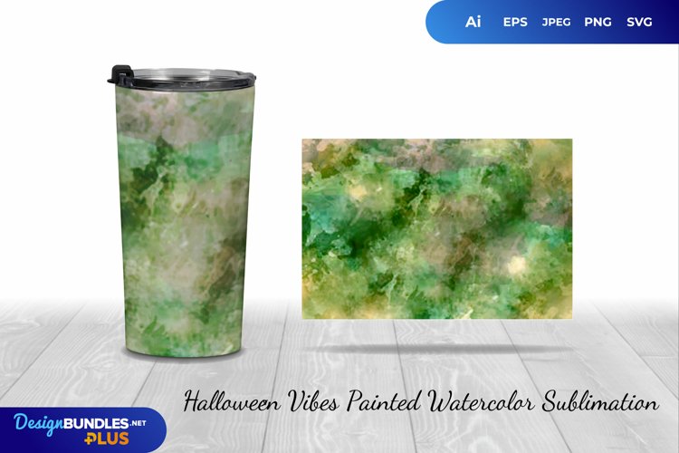 Halloween Vibes Painted Watercolor Sublimation