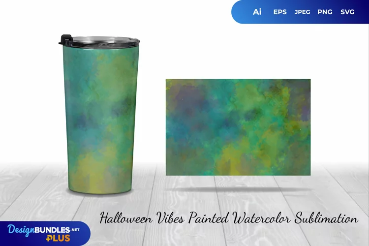 Watercolor with Halloween Vibes Sublimation