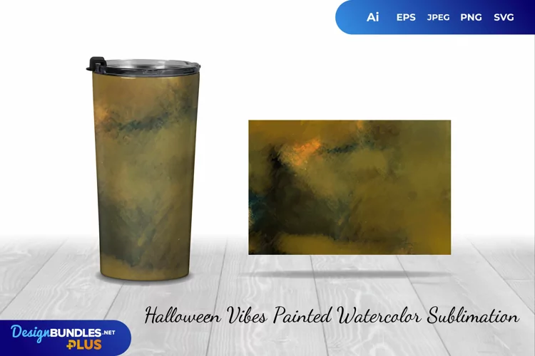 Watercolor with Halloween Vibes Sublimation