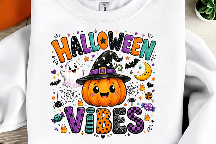 Halloween Vibes PNG, Funny Halloween PNG