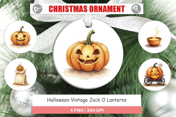 Halloween Vintage Lanterns Ornament