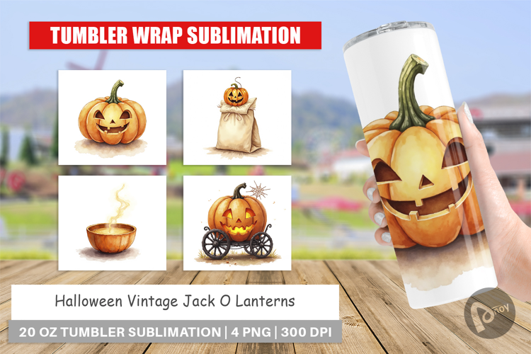 Halloween Vintage Lanterns Tumbler