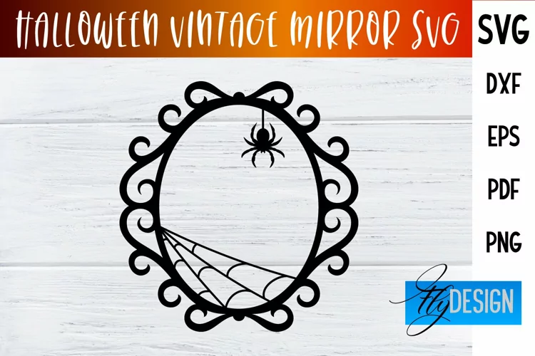 Halloween Vintage Frames SVG|Halloween Vintage Mirror Design