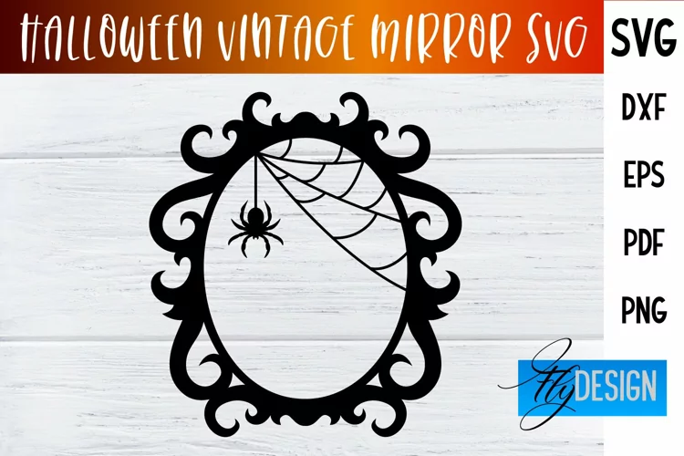 Halloween Vintage Frames SVG|Halloween Vintage Mirror Design