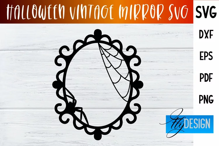 Halloween Vintage Frames SVG|Halloween Vintage Mirror Design