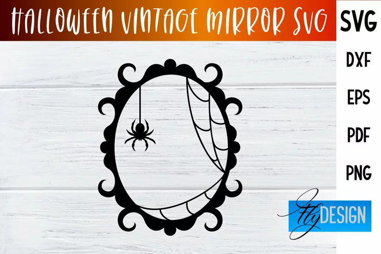 Halloween Vintage Frames SVG|Halloween Vintage Mirror Design