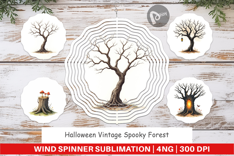 Halloween Vintage Forest Wind Spinner