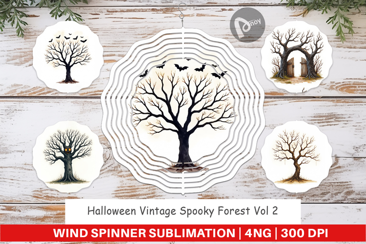 Halloween Vintage Forest Wind Spinner