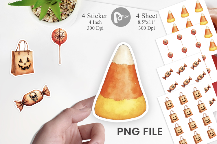 Halloween Vintage Treats Sticker