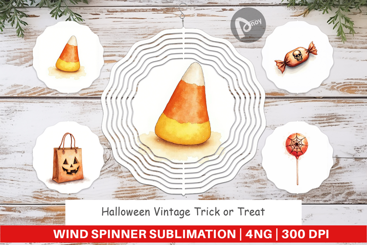 Halloween Vintage Treats Wind Spinner