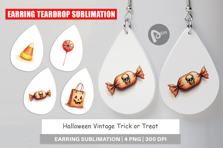 Halloween Vintage Treats Earring