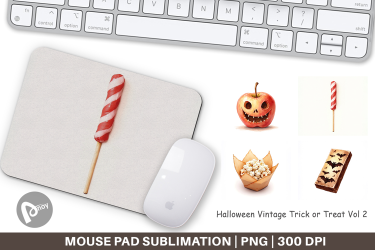 Halloween Vintage Treats Mouse Pad