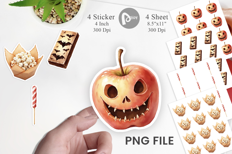 Halloween Vintage Treats Sticker