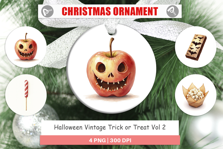 Halloween Vintage Treats Ornament