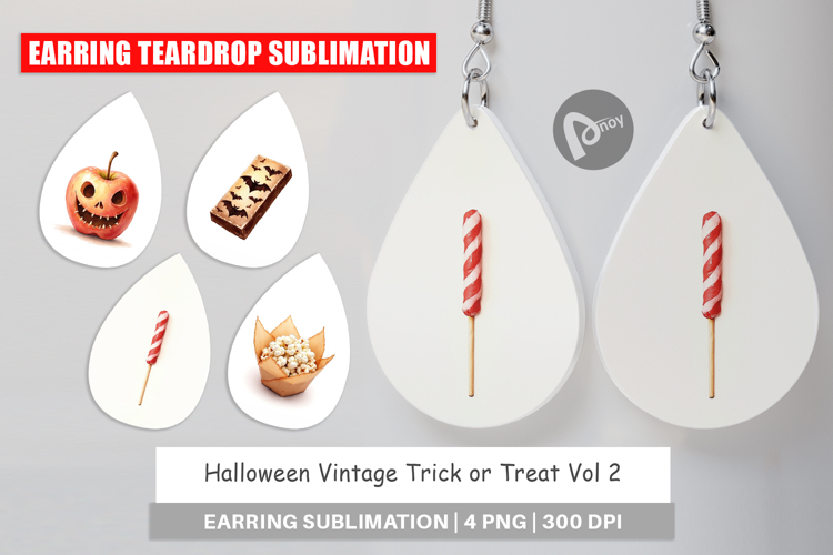 Halloween Vintage Treats Earring