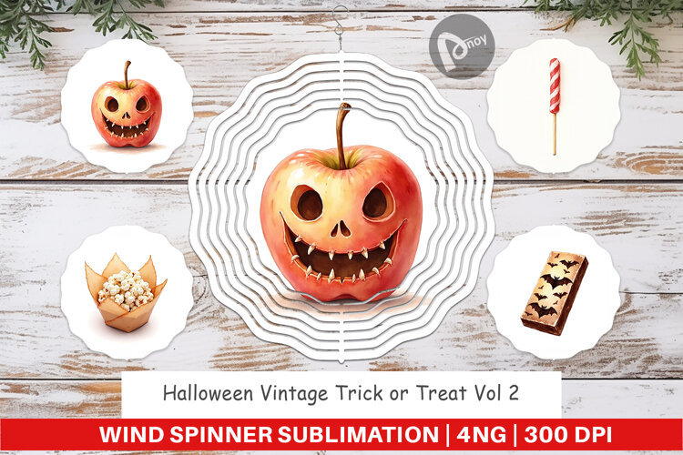 Halloween Vintage Treats Wind Spinner example image 1