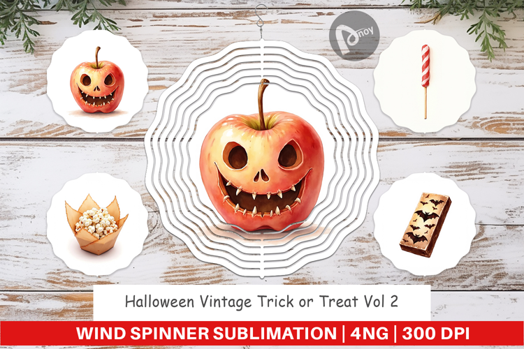 Halloween Vintage Treats Wind Spinner