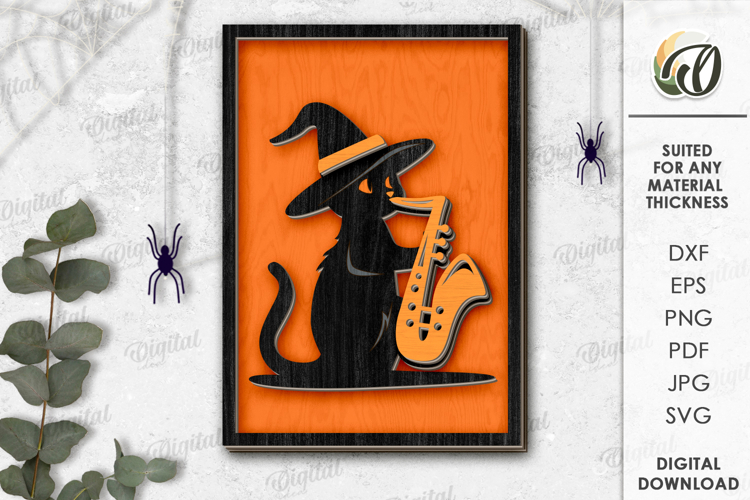 Halloween Wall Art Laser Cut. Halloween Decor SVG