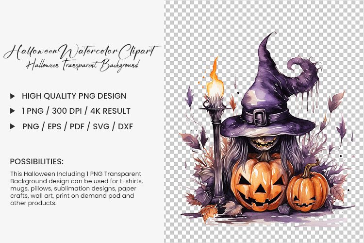 Transparent Halloween Clipart Image 17