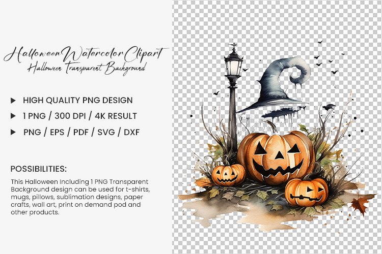 Transparent Halloween Clipart Image 5