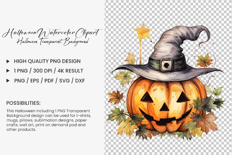 halloween watercolor sublimation 