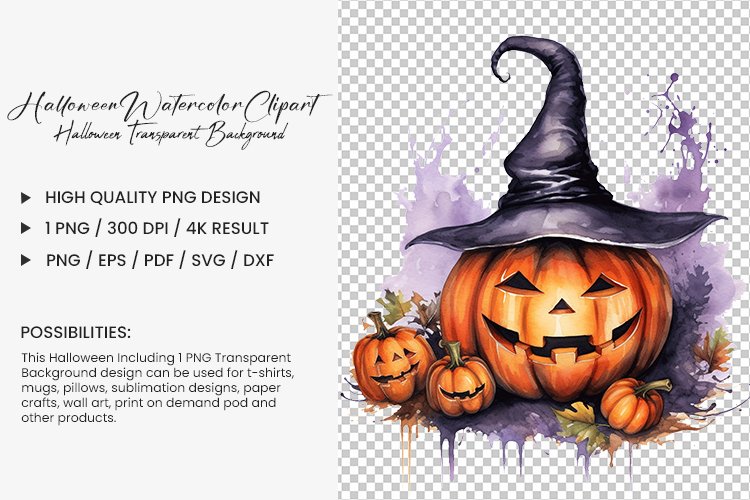 Transparent Halloween Clipart Image 10