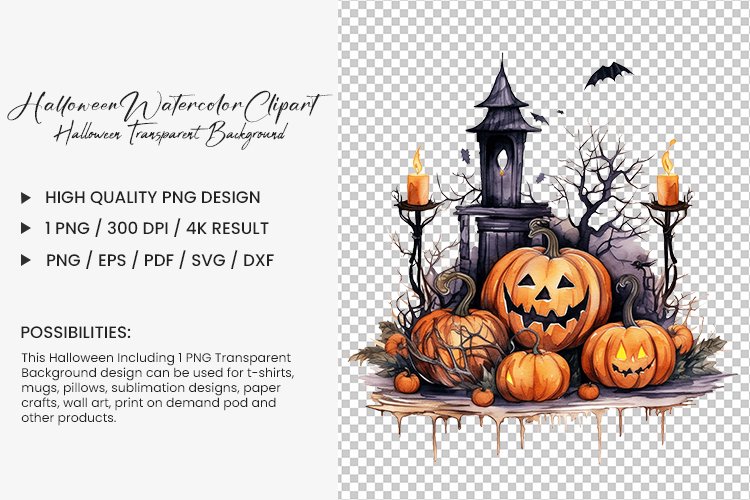 Transparent Halloween Clipart Image 11