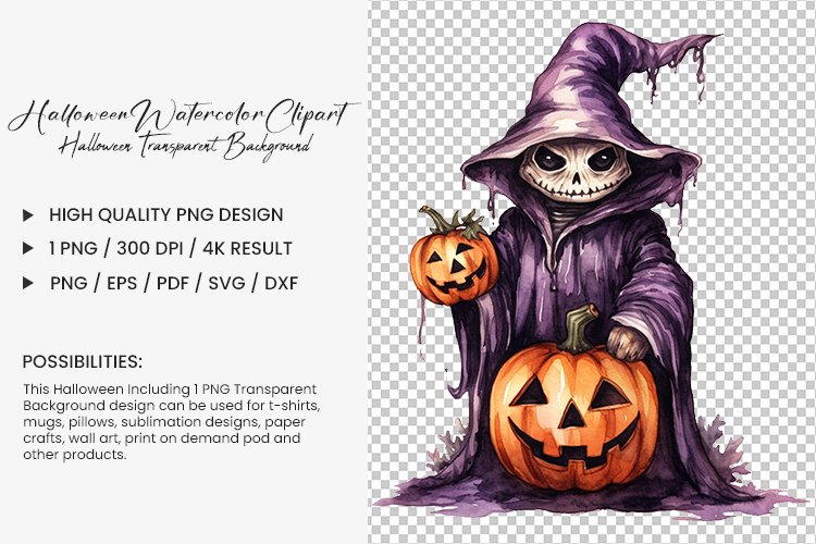 Transparent Halloween Clipart Image 16