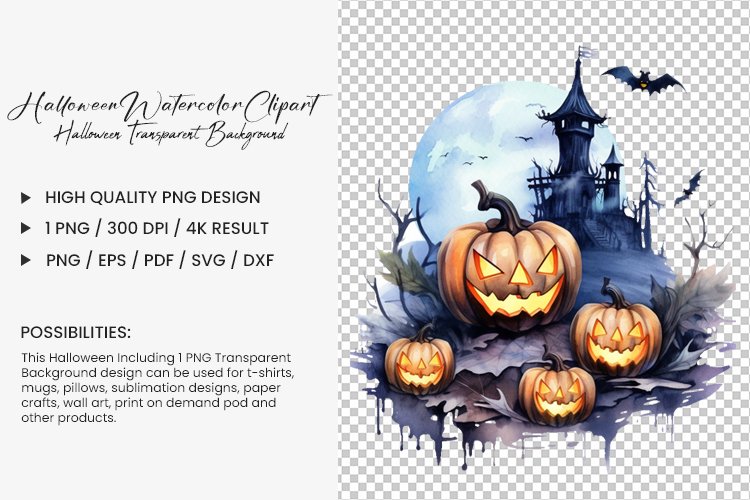 Transparent Halloween Clipart Image 13
