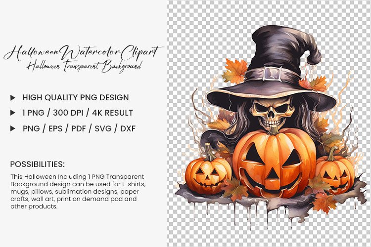 Transparent Halloween Clipart Image 6