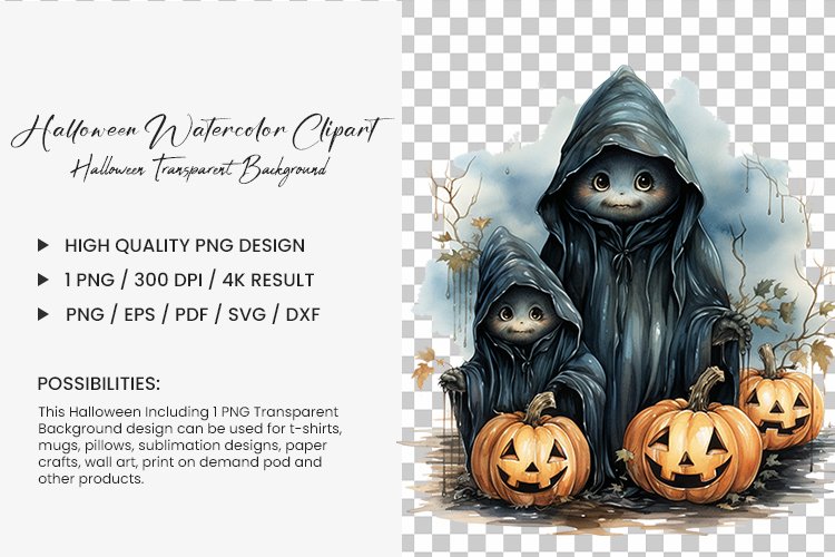 halloween watercolor sublimation 