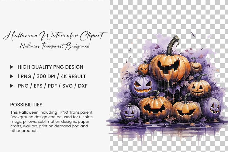 Transparent Halloween Clipart Image 6