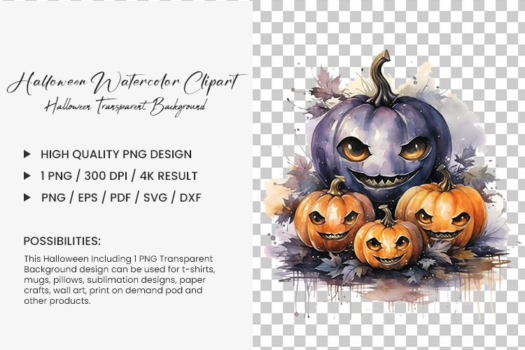 Transparent Halloween Clipart Image 7