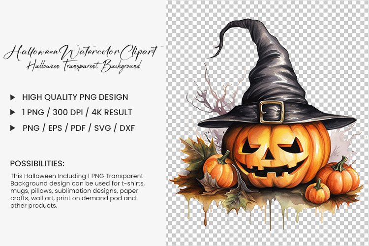 Halloween Watercolor Sublimation 