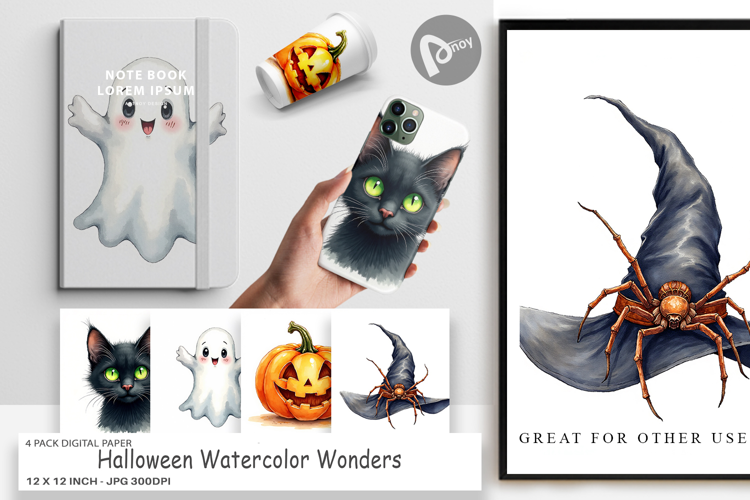 Halloween Wonders Digital Paper