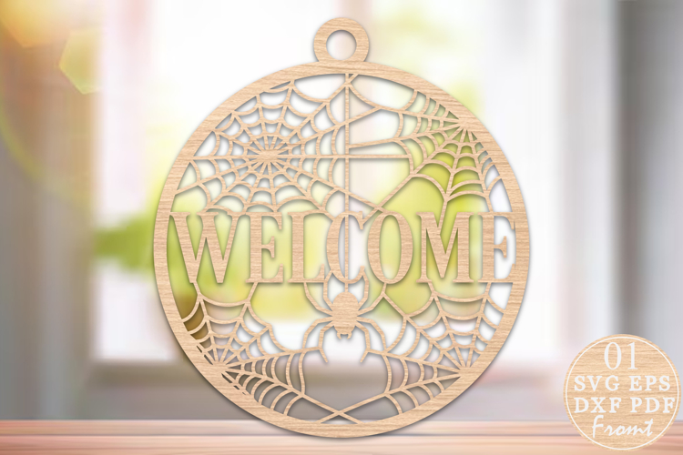 Halloween Welcome Laser Cut Design SVG