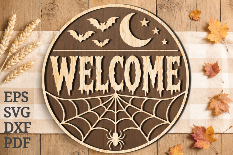 Halloween Welcome Laser Cut SVG