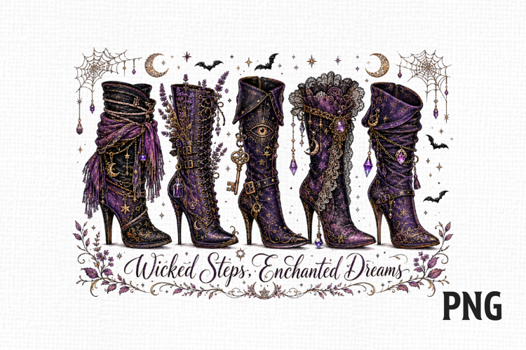 Halloween Witch Boots PNG