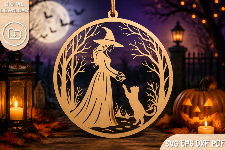 Witch Cat Svg Image 14