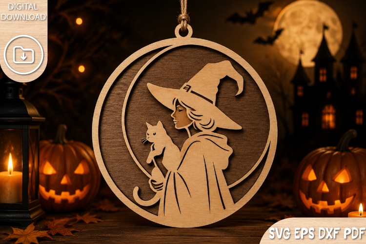 Witch Cat SVGs Image 4