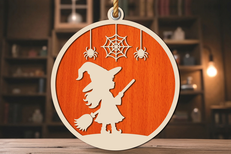 Halloween Witch Girl Laser Cut SVG