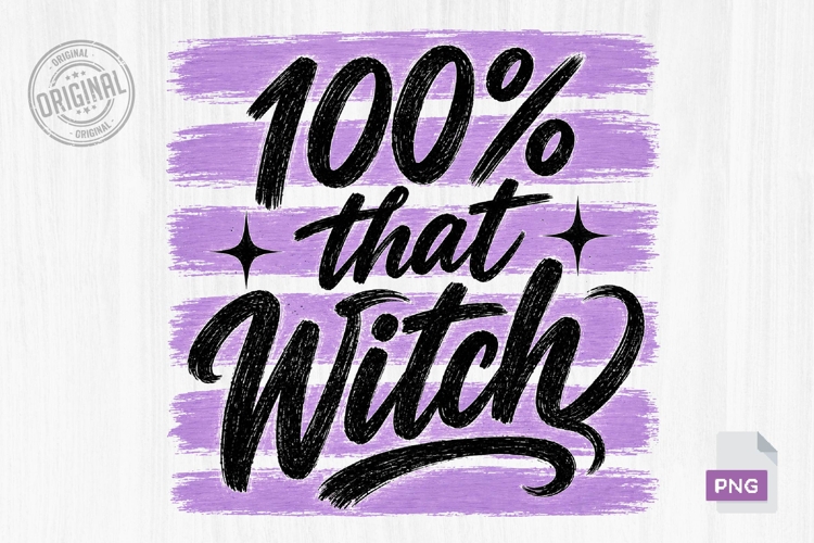Halloween Witch Stripes Brush PNG