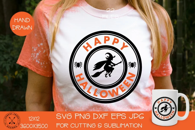 Happy Halloween SVG|Cute Witch Design