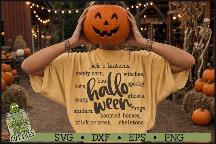 Halloween Words SVG example image 1