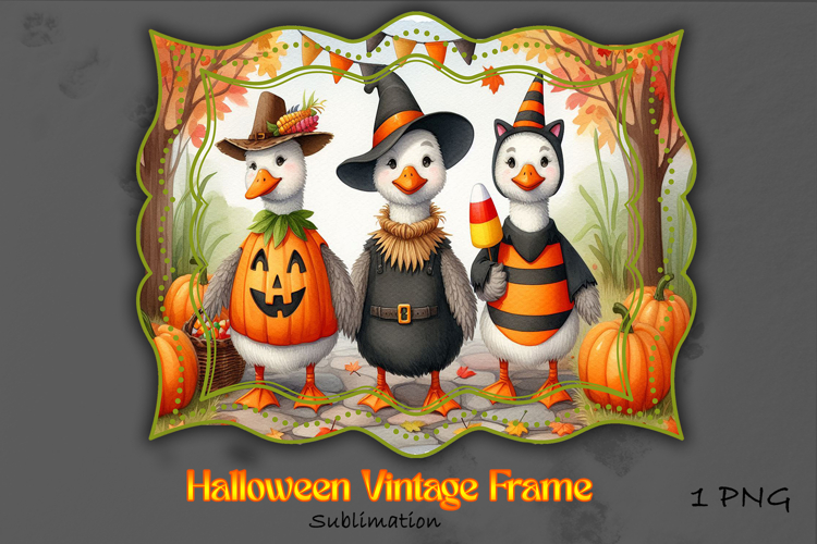 Halloween Vintage Frame